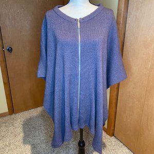 DKNY Zipper Poncho